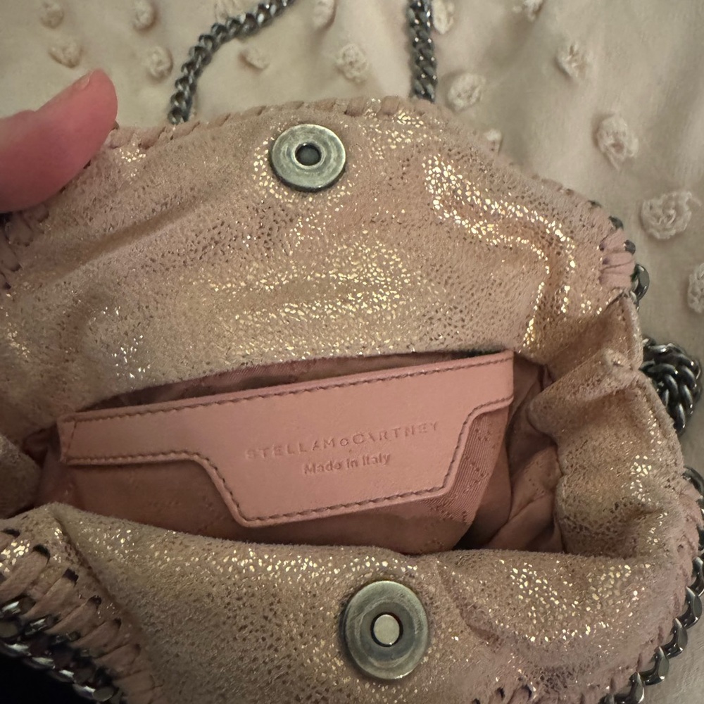 Stella McCartney Shimmering Pink Crossbody Bag - Picture 4 of 5